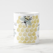 PERSONALIZED Jumbo Zen Doodle Bee Mok (Voorkant)