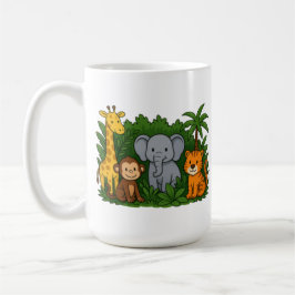 Personalized Jungle Animal Mug – Fun Teacher Gift Koffiemok