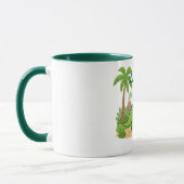 Personalized Jungle Dinosaur Mug for Kids (Gauche)