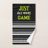Personalized Just One More Game Funny (Serviette à main)