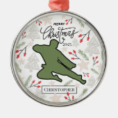 Personalized Karate Christmas Ornament for Him (Voorkant)