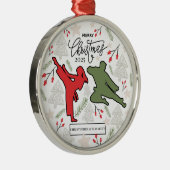 Personalized Karate Christmas Ornament Keepsake (Rechts)
