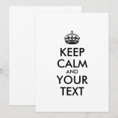 Personalized KEEP CALM and YOUR (Voorkant / Achterkant)
