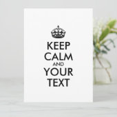 Personalized KEEP CALM and YOUR (Staand voorkant)