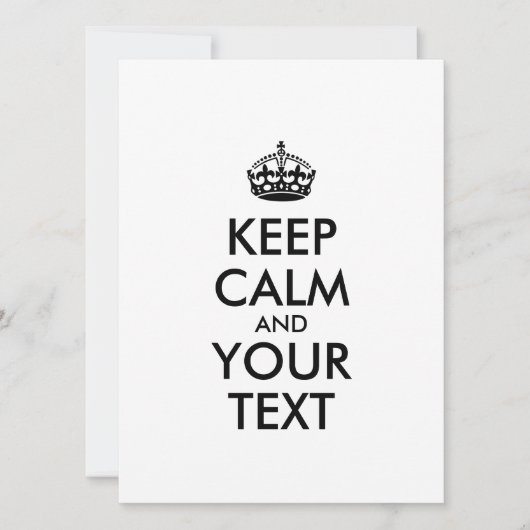 Personalized KEEP CALM and YOUR (Voorkant)