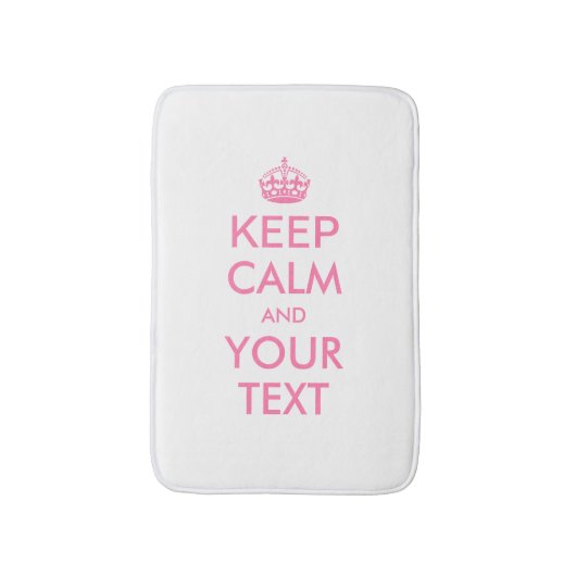 Personalized KEEP CALM and YOUR Badmat (Voorkant Verticaal)