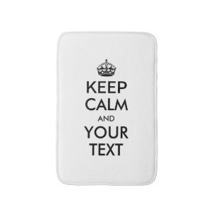 Personalized KEEP CALM and YOUR Badmat