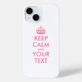 Personalized KEEP CALM and YOUR Case-Mate iPhone Case (Achterkant)