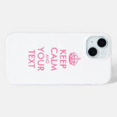 Personalized KEEP CALM and YOUR Case-Mate iPhone Case (Achterkant (horizontaal))