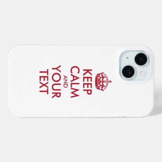 Personalized KEEP CALM and YOUR Case-Mate iPhone Case (Achterkant (horizontaal))