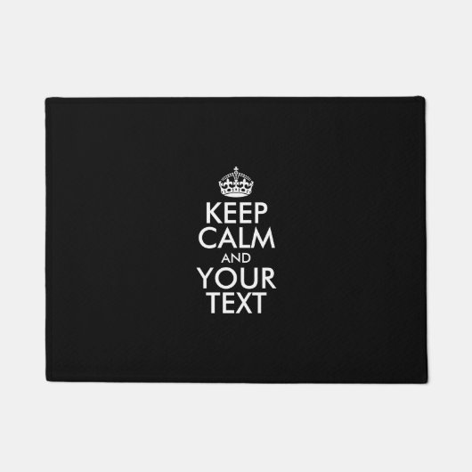 Personalized KEEP CALM and YOUR Deurmat (Voorkant)
