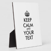 Personalized KEEP CALM and YOUR Fotoplaat (Zijkant)