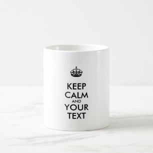 Personalized KEEP CALM and YOUR Koffiemok