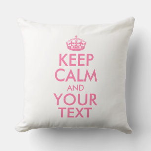 Personalized KEEP CALM and YOUR Kussen