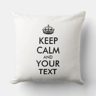 Personalized KEEP CALM and YOUR Kussen