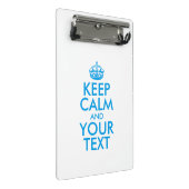 Personalized KEEP CALM and YOUR Mini Klembord (Schuin)
