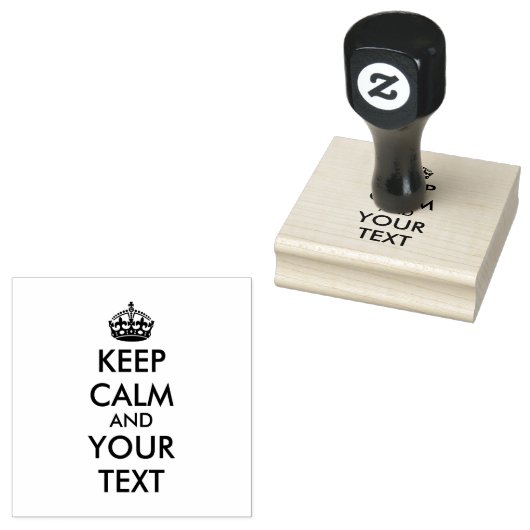 Personalized KEEP CALM and YOUR Rubberstempel (Gestempeld)