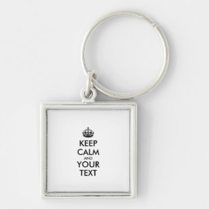 Personalized KEEP CALM and YOUR Sleutelhanger