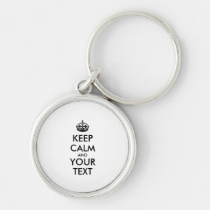 Personalized KEEP CALM and YOUR Sleutelhanger