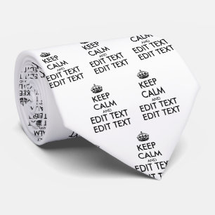 Personalized KEEP CALM and YOUR Stropdas