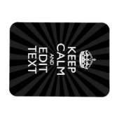 Personalized KEEP CALM and your text Creative Magneet (Horizontaal)