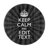 Personalized KEEP CALM and your text Creative Snijplank (Voorkant)