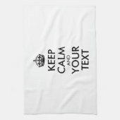 Personalized KEEP CALM and YOUR Theedoek (Verticaal)