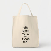 Personalized KEEP CALM and YOUR Tote Bag (Voorkant)