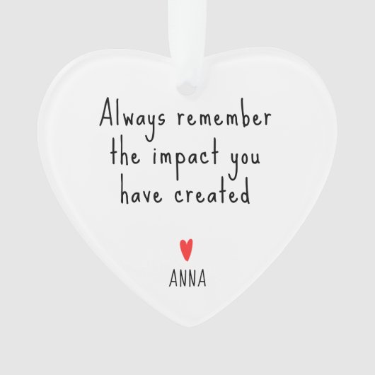 Personalized Keepsake for Teacher - Appreciation  (devant)