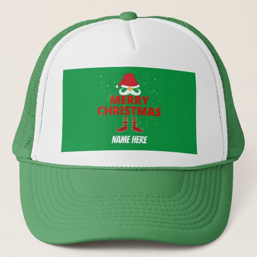 PERSONALIZED KERSTMIJ  TRUCKER PET (Voorkant)