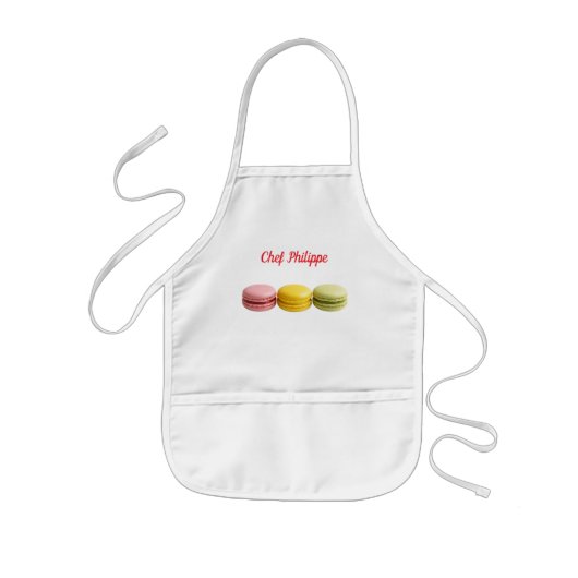 Personalized kid apron, custom name kid apron kinder schort (Voorkant)