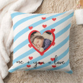 Personalized Kid Photo  – Me + You = Love Kussen (Deken)