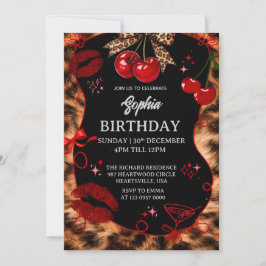 Personalized Kids Birthday Invitation Black Party Kaart