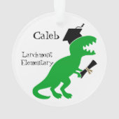 Personalized Kids Graduation Dinosaur Ornament (achterkant)