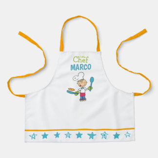 Personalized Kids Pancake Chef Apron With Stars Schort