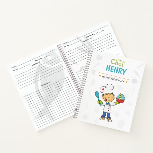 Personalized Kids Recipe Notebook Notitieboek (Binnen)