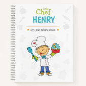Personalized Kids Recipe Notebook Notitieboek (Voorkant)