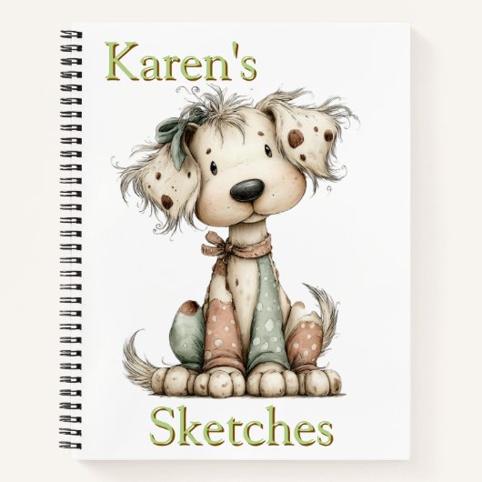Personalized Kids Sketches  Notitieboek (Voorkant)