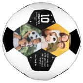 Personalized Kids Soccer Photo and Custom Message Voetbal (Gedraaid)