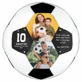 Personalized Kids Soccer Photo and Custom Message Voetbal (Voorkant)