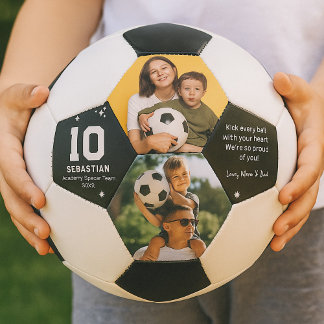 Personalized Kids Soccer Photo and Custom Message Voetbal