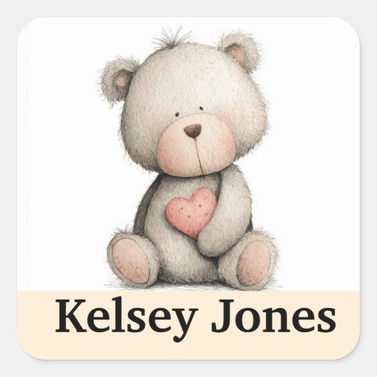 Personalized kids stickers colorful (Devant)