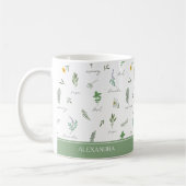 Personalized Kitchen Garden Botanical Mug Koffiemok (Links)