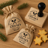 Personalized Kitchen Logo Rubber Stamp Rubberstempel