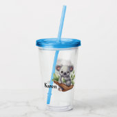 Personalized Kola Bear  Acryl Drinkbeker (Achterkant)