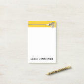 Personalized Lacrosse Post-it® Notes (Op bureau)