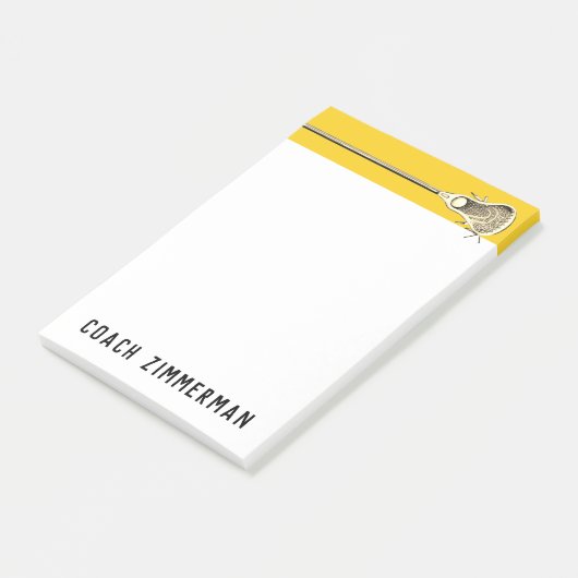Personalized Lacrosse Post-it® Notes (Schuin)