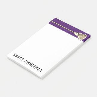 Personalized Lacrosse Post-it® Notes