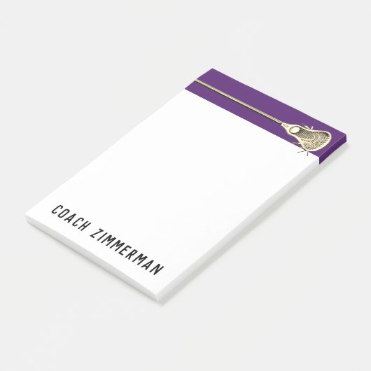 Personalized Lacrosse Post-it® Notes (Schuin)