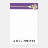 Personalized Lacrosse Post-it® Notes (Voorkant)